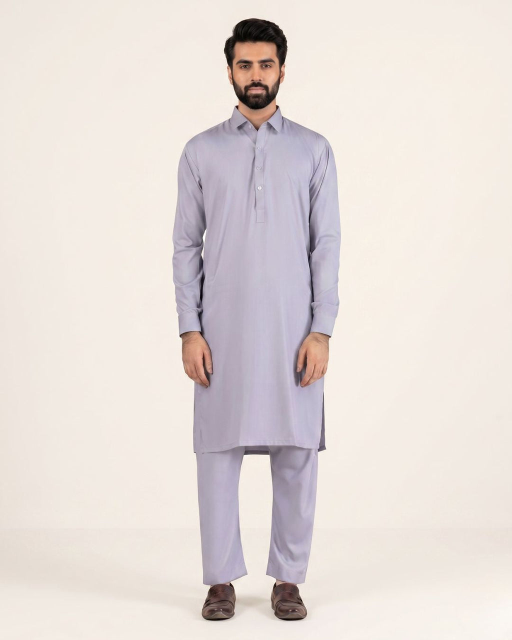 Ash Gray Kurta (Blended)