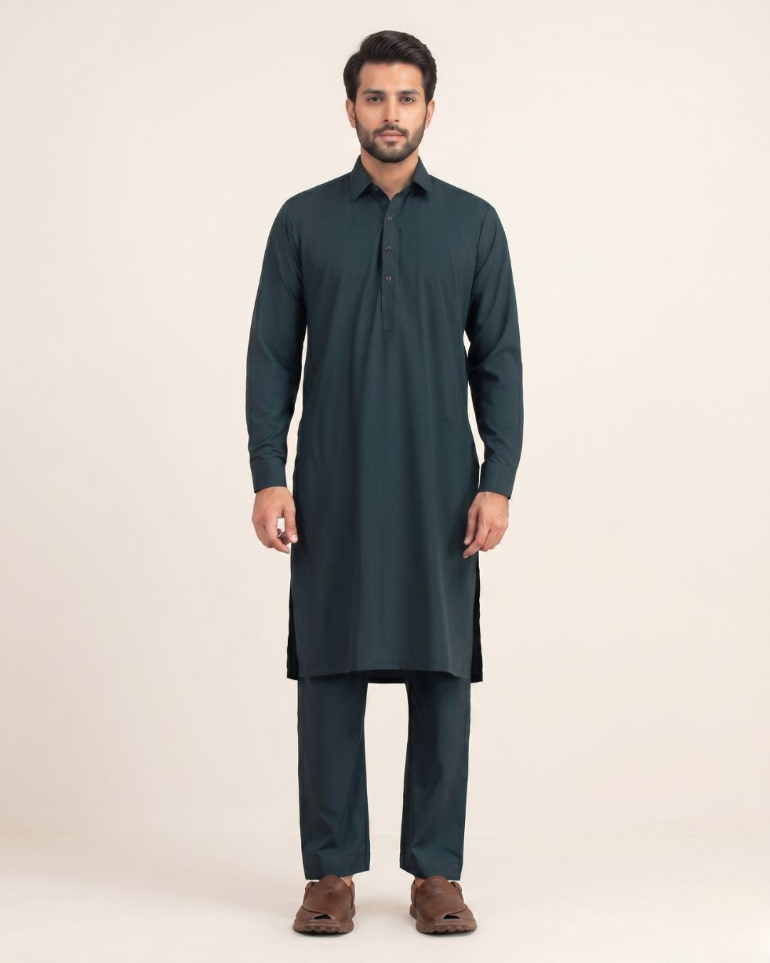 Dark Gray Kurta (Wash & Wear)