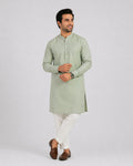 Sage Green Kurta (Cotton)