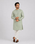 Sage Green Kurta (Cotton)