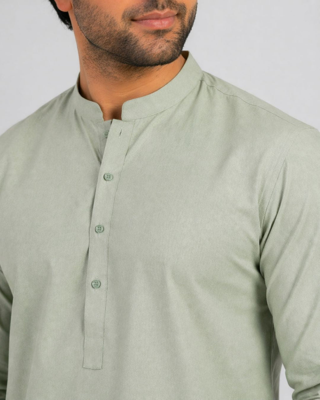 Sage Green Kurta (Cotton)