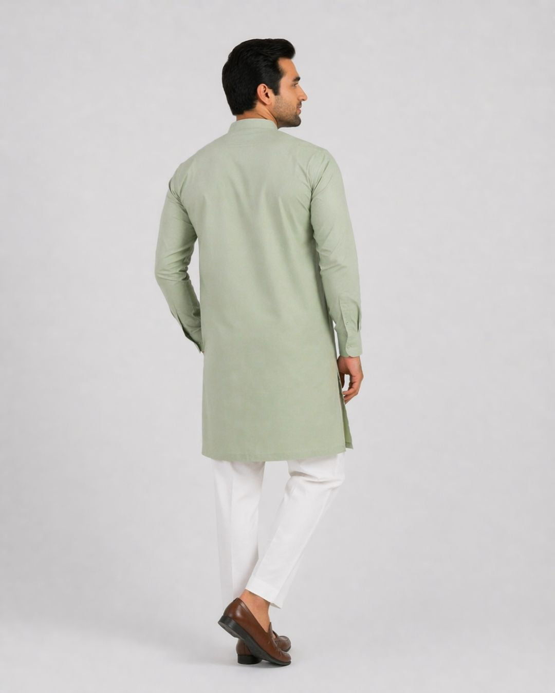Sage Green Kurta (Cotton)