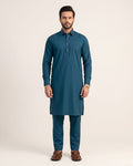 Teal Kurta (Blended)