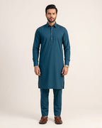 Teal Kurta (Blended)